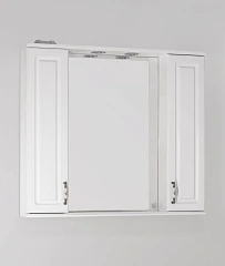 Зеркало-шкаф Style Line Олеандр-2 90/С с Led-подсветкой белый