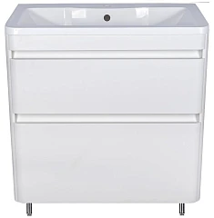 Тумба под раковину Style Line Атлантика 80 напольная антискрейч белая матовая