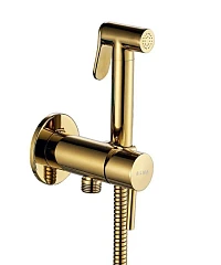 Гигиенический душ со смесителем ALMAes Benito AL-859-08 скрытый монтаж глянцевое золото