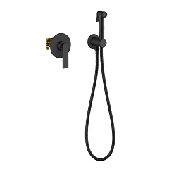 Гигиенический душ со смесителем Timo Anni 2789/03SM скрытый монтаж черный матовый