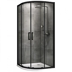 Душевой уголок ABBER Schwarzer Diamant AG01080B 80*80*195 без поддона