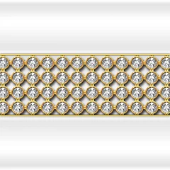 Декоративная горизонтальная вставка Vannesa "Кристаллы Swarovski" Монти на боковую длинную панель (на выбор по фото)