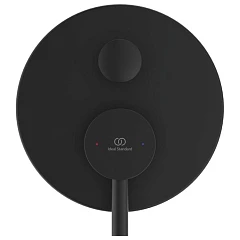 Смеситель Ideal Standard Ceraline A7389XG+A1000NU для ванны и душа скрытый монтаж черный матовый