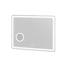 Зеркало Grossman Leo 90*80 Led подсветка с сенсорным выключателем  подогревом и увеличительным стеклом