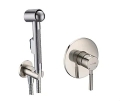 Гигиенический душ со смесителем WasserKRAFT A04200 скрытый монтаж никель
