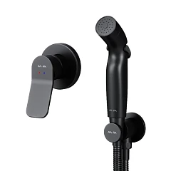 Гигиенический душ со смесителем AM.PM X-Joy F40H85A22 скрытый монтаж черный матовый