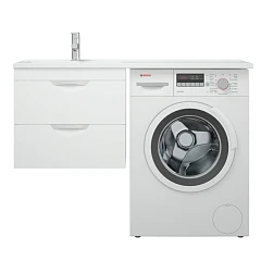 Тумба с раковиной Corozo Алиот 120 подвесная для установки над стиральной машиной L
