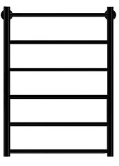 Водяной полотенцесушитель Deroh Treppe DWTE500800RAL9005MATUC П6 50*80 черный матовый