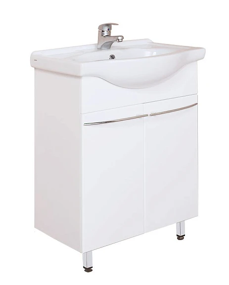 Тумба под раковину Onika Селигер 60 белый глянец