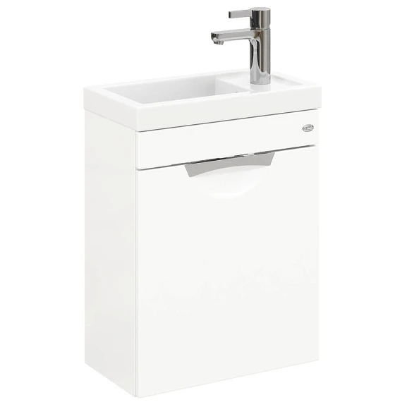 Тумба под раковину Onika Комо 45 белый глянец