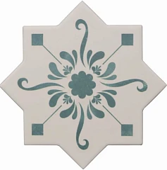 Керамогранит Cevica Becolors 13,25*13,25 Star Decoro Stencil Lagoon