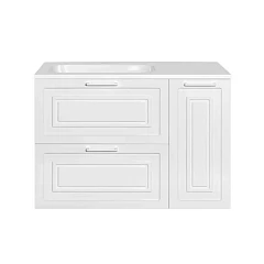 Тумба с раковиной Style Line Альба 90 L с бельевой корзиной