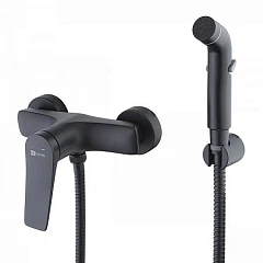 Гигиенический душ со смесителем Lemark Bronx LM3718BL черный матовый