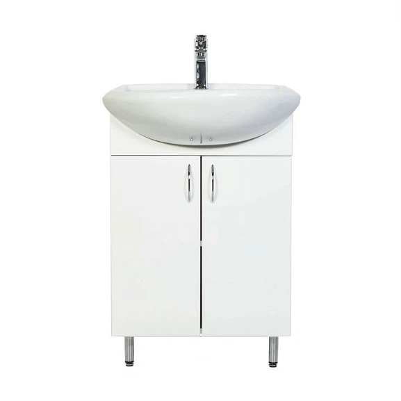 Тумба с раковиной Orange Роса LA-45TUW+RA 45 напольная белая
