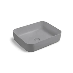 Накладная раковина Vincea VBS-105MG 50*39 серая матовая