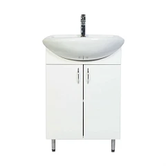 Тумба с раковиной Orange Роса LA-50TUW+RA 50 напольная белая