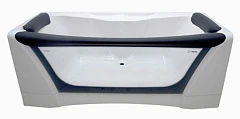 Акриловая ванна Aima Design Dolce Vita 180х80 с каркасом, панелью и стеклянной стенкой (комплект)