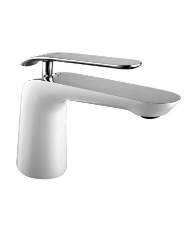 Смеситель Lemark Melange LM4906CW для раковины хром/белый