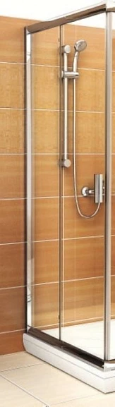 Душевая стенка с дверью Ravak Blix BLRV2K-110 профиль глянцевый хром, стекло Transparent