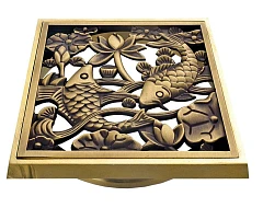 Дизайн-решетка Bronze DE Luxe Рыбы