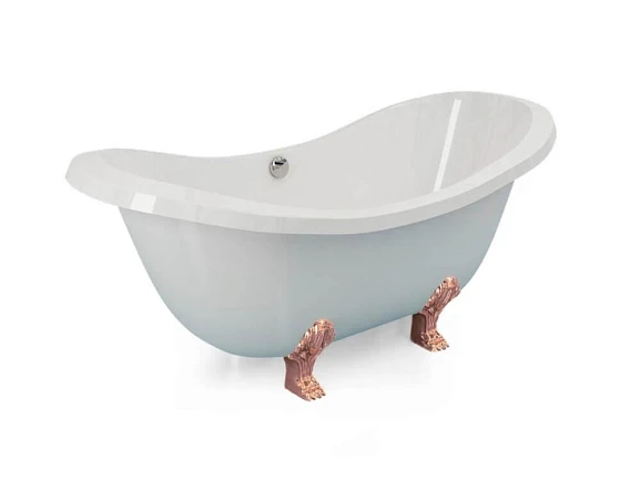 Ванна из искусственного камня Esse Rodos 195х90 ножки бронза (комплект)