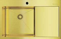 Кухонная мойка Omoikiri Akisame 78*51 золото L с крылом