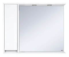 Зеркало-шкаф Misty Алиса 90 L белый с подсветкой