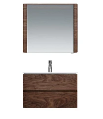 Комплект мебели AM.PM Sensation 80 орех, зеркало-шкаф L