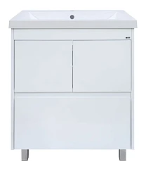 Тумба с раковиной Misty Алиса 75 напольная белая