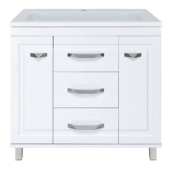 Тумба с раковиной Misty Терра 90 белая