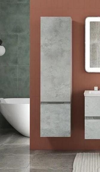 Пенал Art&Max Техно/Techno 40 бетон лофт натуральный L