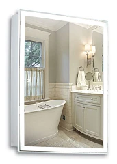 Зеркало-шкаф Silver Mirrors Киото flip 50 сенсорный выключатель с Led-подсветкой L/R