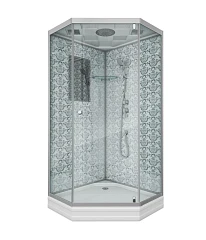 Душевая кабина Niagara Luxe NG-7701DW 90х90х210 L/R стенки белые