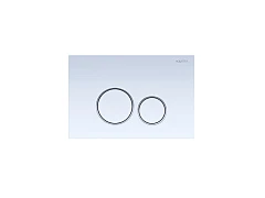 Панель смыва Aquatek KDI-0000015 (005A) белый глянец/ободок глянцевый хром (клавиши круглые)