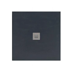 Душевой поддон Aquanet Pleasure NEW 001B 90х90х3 крышка из нерж, без сифона, черный камень