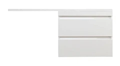 Тумба с раковиной Style Line Даллас 150 R Люкс подвесная белая под стиральную машину 2 ящика