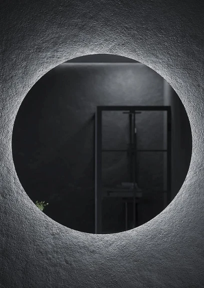 Зеркало Sancos Sfera d 90 с подсветкой