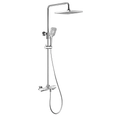 Душевая стойка Vincea Next VSFS-1N1TCH с термостатом и изливом хром