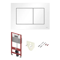 Система инсталляции для унитазов Tece Base 2.0 клавиша смыва Now белая матовая