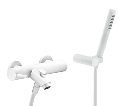 Смеситель Nobili Live LV00110WM для ванны и душа белый матовый