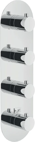 Термостат Nobili Wellbox WE00104/TCR для душа скрытый монтаж хром