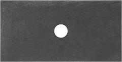 Столешница Allen Brau Reality 1.32024.GR-S 90 графит структура (круглое/прямоугольное отверстие)