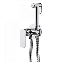 Гигиенический душ со смесителем ABBER Weiss Insel AF8025 скрытый монтаж хром