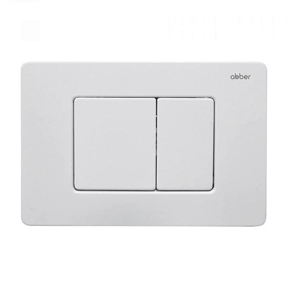 Кнопка смыва ABBER AC0120MW белая матовая
