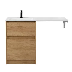 Тумба с раковиной BelBagno Kraft LVD 120 L под стиральную машину Rovere Nebrasca Nature