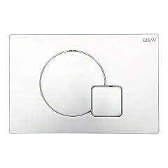 Клавиша смыва Black & White Universe WPI-09523 глянцевый хром