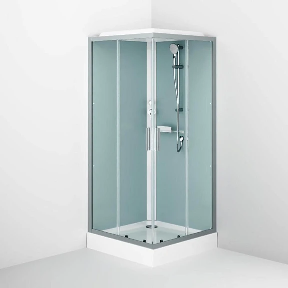 Душевая кабина AM.PM Gem 90х90х213 профиль матовый хром