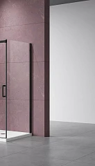 Душевая стенка боковая Vincea Dice VSG-4D100CLB 100*200 профиль черный матовый