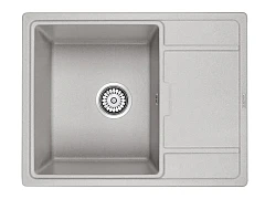 Кухонная мойка Paulmark Flugen PM216550-GR 65*50 с крылом серая