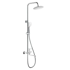 Душевая стойка Haiba HB24557-8 с изливом белая/хром